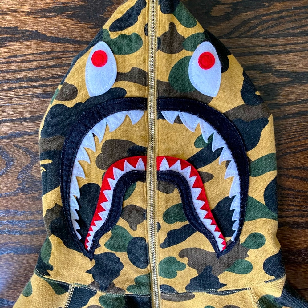 BAPE 1st Camo PONR Shark Full Zip Hoodie
